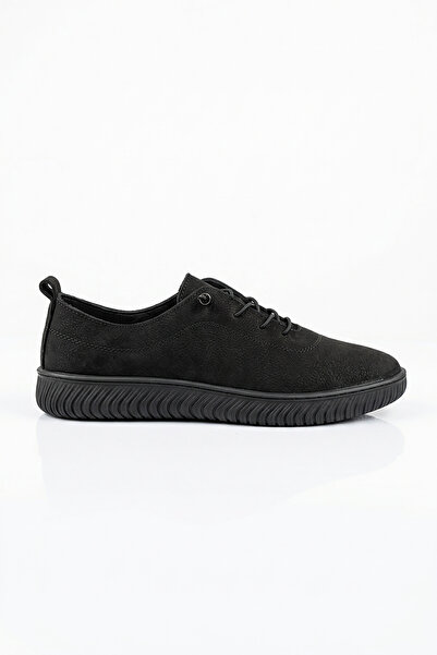 Moda Pie حذاء نسائي من Ortes مصنوع من الجلد الطبيعي ونعل مخيط من الجلد الطبيعي باللون الأسود من Nubuck