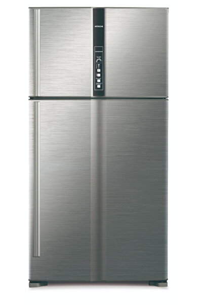 HITACHI ثلاجة، بابان، سعة 24.8 قدم مكعب، فضي - R-V905PS1KV-1BSL