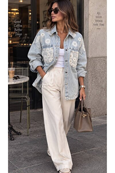 VIORA FASHION NAKIŞLI KOT CEKET