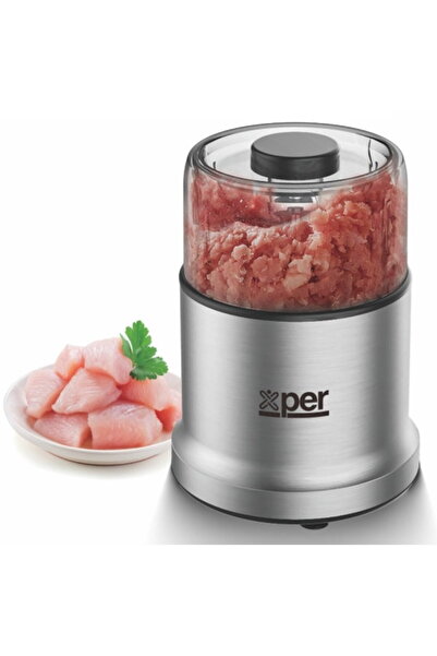 X PER Xper Chopper with accessories, 250 grams capacity, 800 watts, Steel – X...