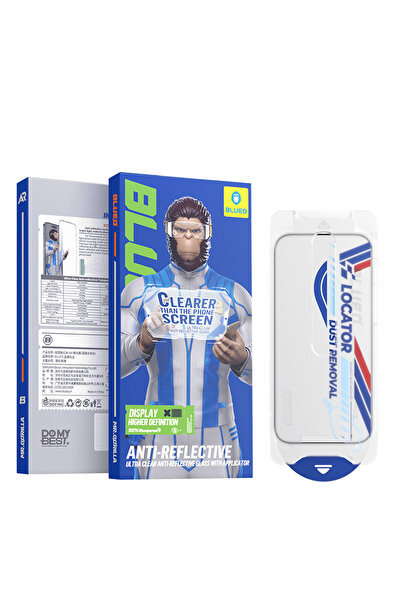 BLUEO iPhone 18 Pro Uyumlu Ultra Clear AR Yansıma Önleyici HD Ekran Koruyucu ...