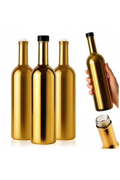 SuperButelki Set de Sticle, Marasca, 1 l, 30.2 x 7.2 x 7.2 cm, ideal pentru S...