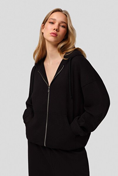 dossha LOUNGEWEAR SİYAH HOODIE