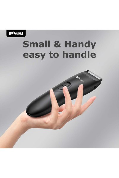 ENSSU Men's Body Hair Trimmer for Intimate Area Shaving, Ceramic Blade, IPX7 Waterproof