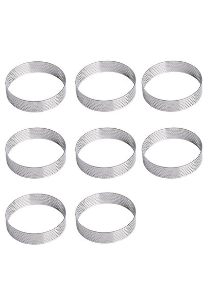 Generic Brand Set de 8 inele pentru patiserie, inele de patiserie de 8 cm, de...