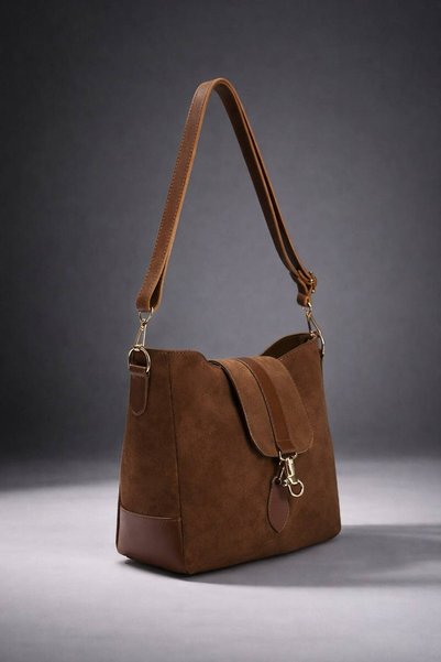 vvesario Women's Brown Oversized Shoulder Bag with Large Internal Volume, Casual and Stylish Tote Bag