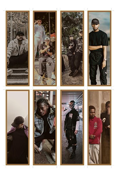 OEM Σετ 8 αστικών σελιδοδεικτών streetwear, με θέμα την αστική μόδα, από χαρτ...