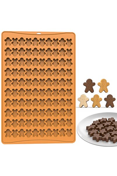 Generic Brand Forme de silicon de Crăciun, forme de silicon mini omuleți de t...