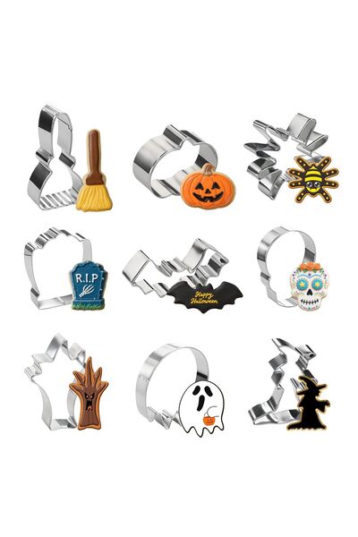 Generic Brand Κουπάτ Μπισκότων για το Halloween, Σετ Καλουπιών Μπισκότων Hall...