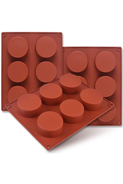 Generic Brand Formă cilindrică din silicon, set de 3 forme cilindrice rotunde...