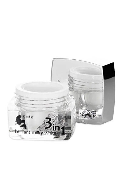 Janet Hand&Nails Gel UV 3 în 1 Alb Lăptos Strălucitor 5ml