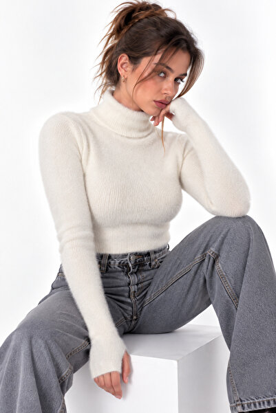 AGD COLLECTİON TRİKO PARMAK GEÇİRMELİ CROP BODY