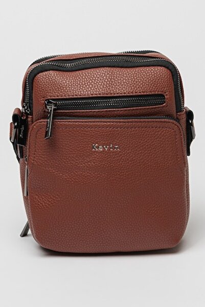 Pierre Cardin , Geanta crossbody din piele ecologica cu aspect texturat, Maro