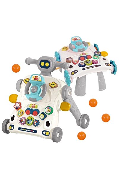 OEM Antemergator 5 in 1 Gibi-inn, Centru de Activitati si Ride-on, Alb/Multic...
