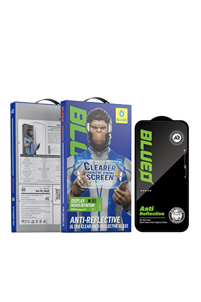 BLUEO iPhone 18 Pro Max Uyumlu Ultra Clear AR Yansıma Önleyici HD Ekran Koruy...