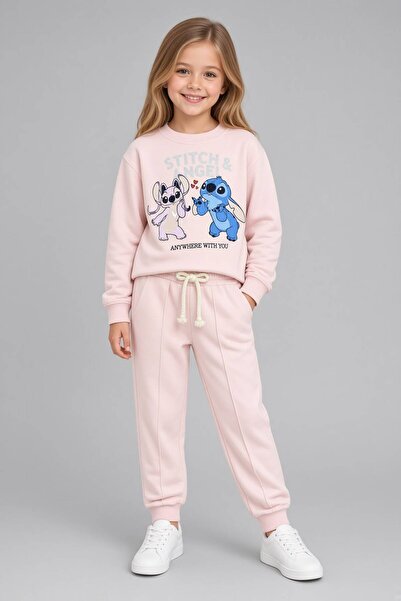 Kids Club Stitch&Angel Printed Girls' Set