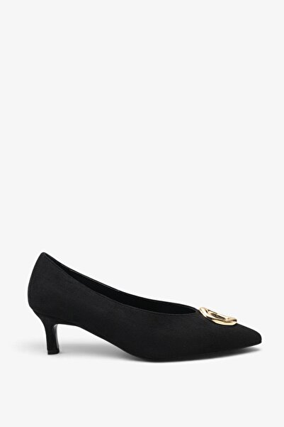 İNNABUTİKK Raven Women's Heeled Shoes - Black Suede