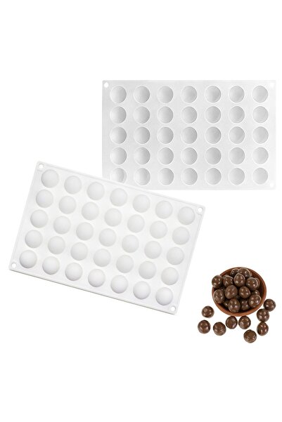 Generic Brand Formă din silicon pentru semisfere, cu 35 de cavități, ușor de ...