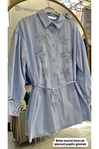 Kağanbutik Embroidered Poplin Shirt
