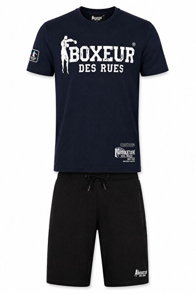 Boxeur Des Rues Set bărbați Boxeur des Rues: Șorturi de bumbac negre + Tricou...