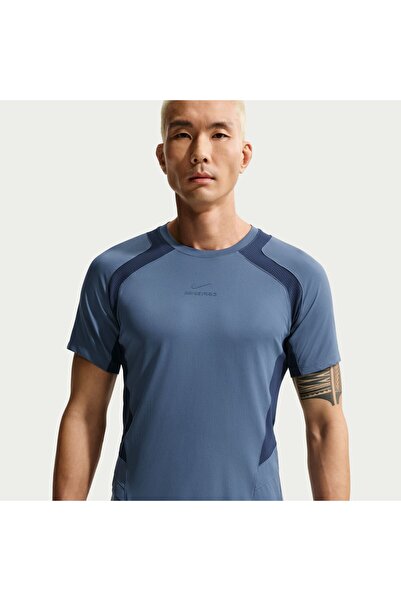 Nike Pro Dri-FIT ADV Ss Top Erkek Mavi Tişört ıf2214-491