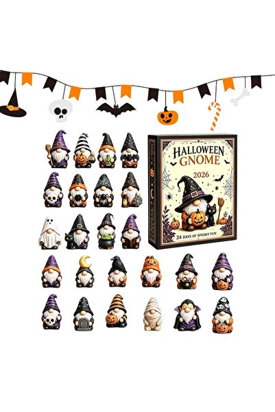 Generic Brand Figurine Gnomi pentru Calendarul de Advent de Halloween - Număr...