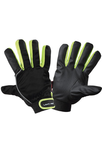 Lahti Pro Polyurethane GLOVE - Thermal Polyester WITH CUFF - 10