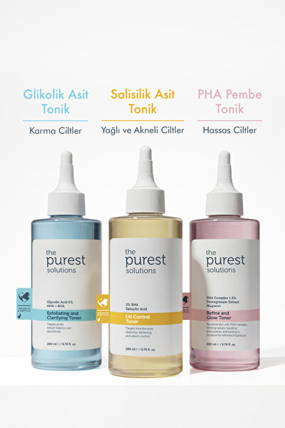 The Purest Solutions Gözenek Sıkılaştırıcı & Ton Eşitleyici Tonik Seti