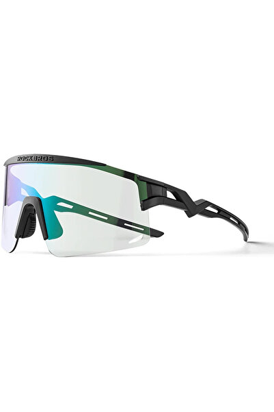 ROCKBROS Ochelari de ciclism fotocromatici cu protecție UV și inserție corect...