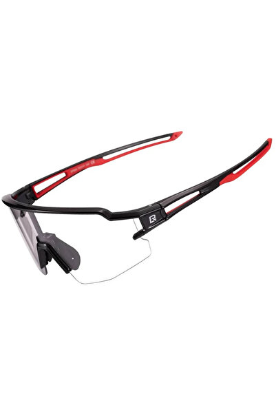 ROCKBROS 10173 photochromic UV400 cycling glasses - black and red