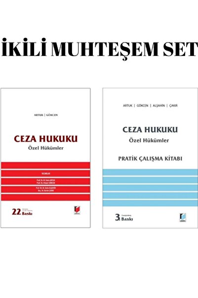 Adalet Yayınevi Ceza Hukuku Özel Hükümler + Pratik Çalışma Kitabı | 2 Kitap S...
