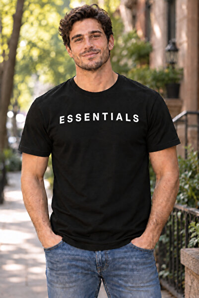 Guato Tricou negru cu imprimeu Essentials
