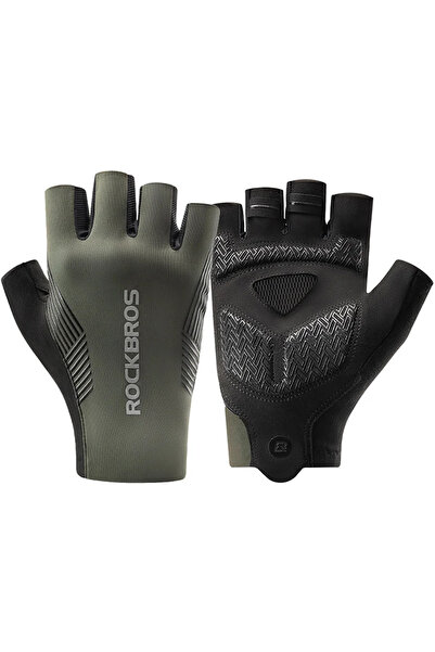 ROCKBROS cycling gloves spring/summer/autumn, short fingers, size: S - green