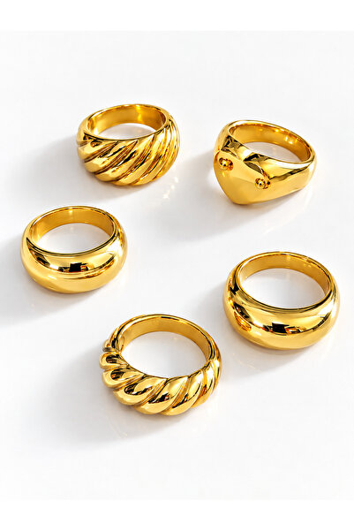 Ervalina Basic Heart Ring Set of 5
