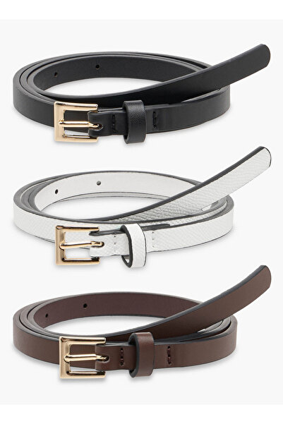 FAV Belt with Pin Buckle Closure - Set of 3