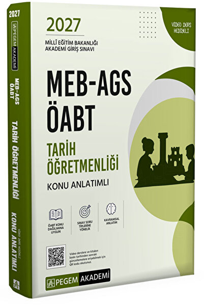 Pegem Akademi Yayıncılık 2027 MEB-AGS ÖABT Tarih Öğretmenliği Konu Anlatımlı