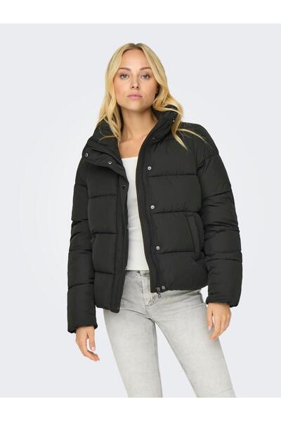 ONLY Kadın Kapüşonlu Uzun Kollu Puffer Ceket - New Cool