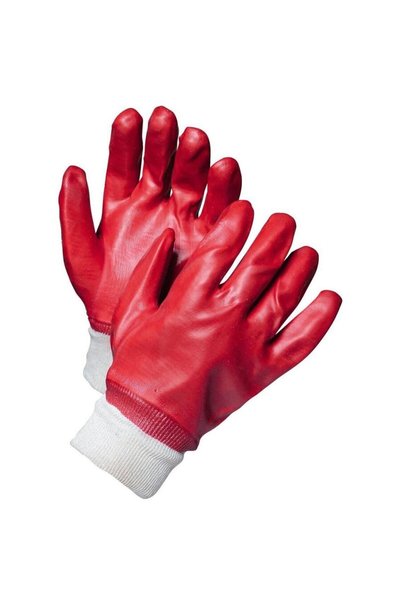 Diverse Manusi din PVC rezistente la produse petroliere M22, rosu