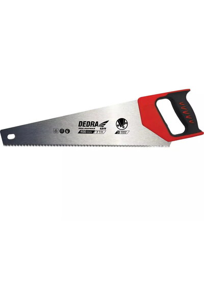 dedra Wood saw 400mm, rubber handle, hardened teeth