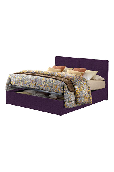 Timflex Pat Rabatabil cu Lada Depozitare Giorno Promo 160x190 cm Textil Mov