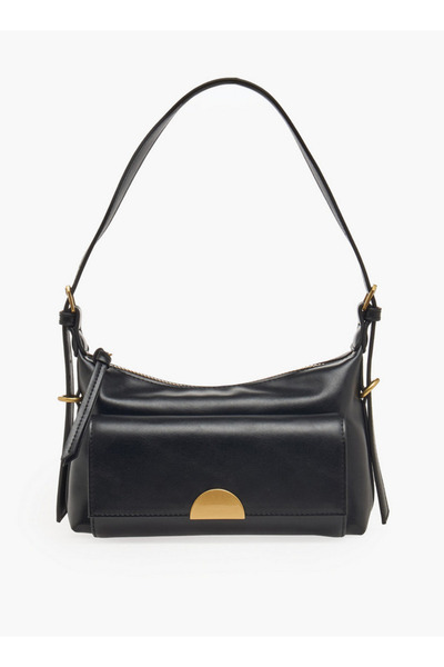 FAV Pocket Detail Shoulder Bag with Zip Closure