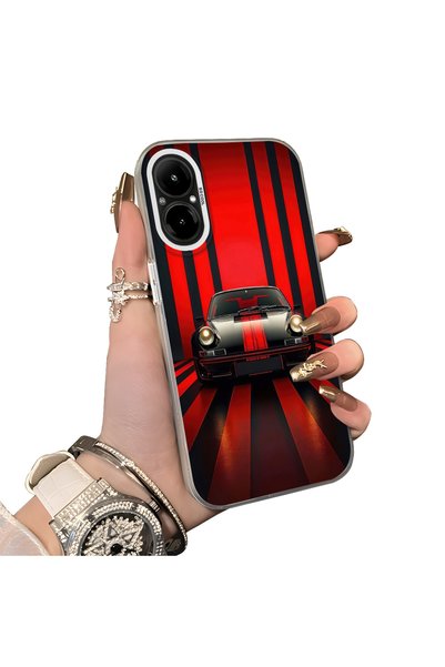 Hontinga حافظة هاتف متوافقة مع Realme 12 Lite مصنوعة من السيليكون بحافة صلبة ...