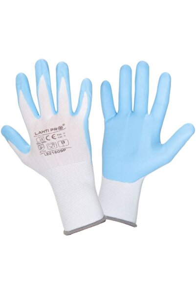 Lahti Pro NITRILE GLOVES WITH Polyester- ELASTIC POLYAMIDE - 8
