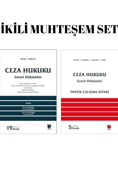 Adalet Yayınevi Ceza Hukuku Genel Hükümler + Pratik Çalışma Kitabı | 2 Kitap ...