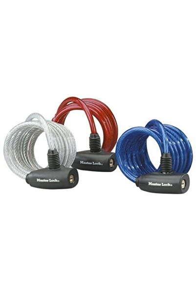 Master Lock 3 anti-theft bicycle cables 8127EURTRI, steel, security class 4/1...