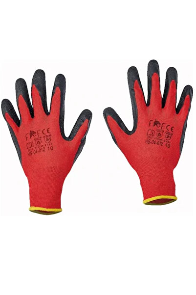 Fridrich&Fridrich Manusi cu pelicula din latex HS-04-012, rosu-negru, 9
