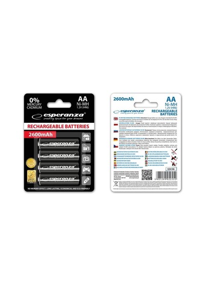 ESPERANZA EZA106 Rechargeable batteries Ni-MH AA 2600MAH x4
