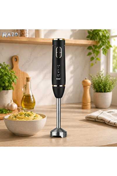 Razo Blender de mână 800W, 2 viteze, Funcție puls, Lame din oțel inoxidabil, ...
