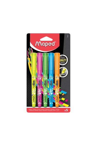 Maped Fluo Neon Fosforlu Kalem Seti 5 Renk 734027