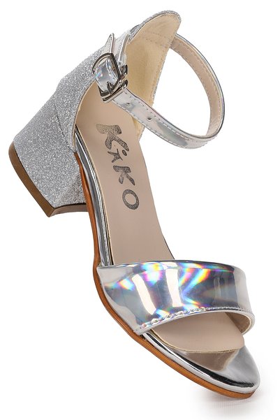 Kiko Sheila Mirror Sand Daily Fetiță Sandale cu toc de 3 cm Pantofi de seară